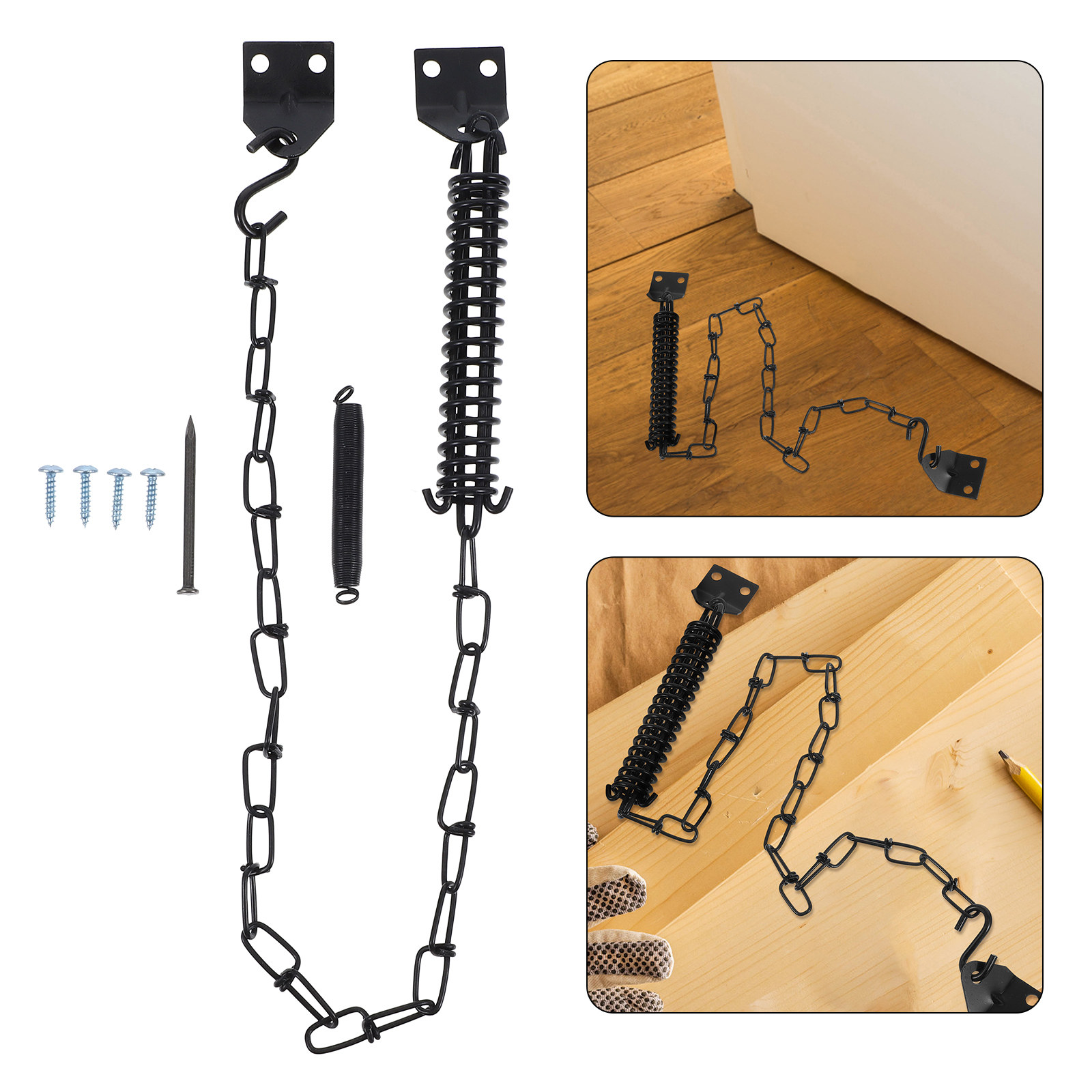 Door Chain Guard - 2Set Windproof Chain Door Guard Locks