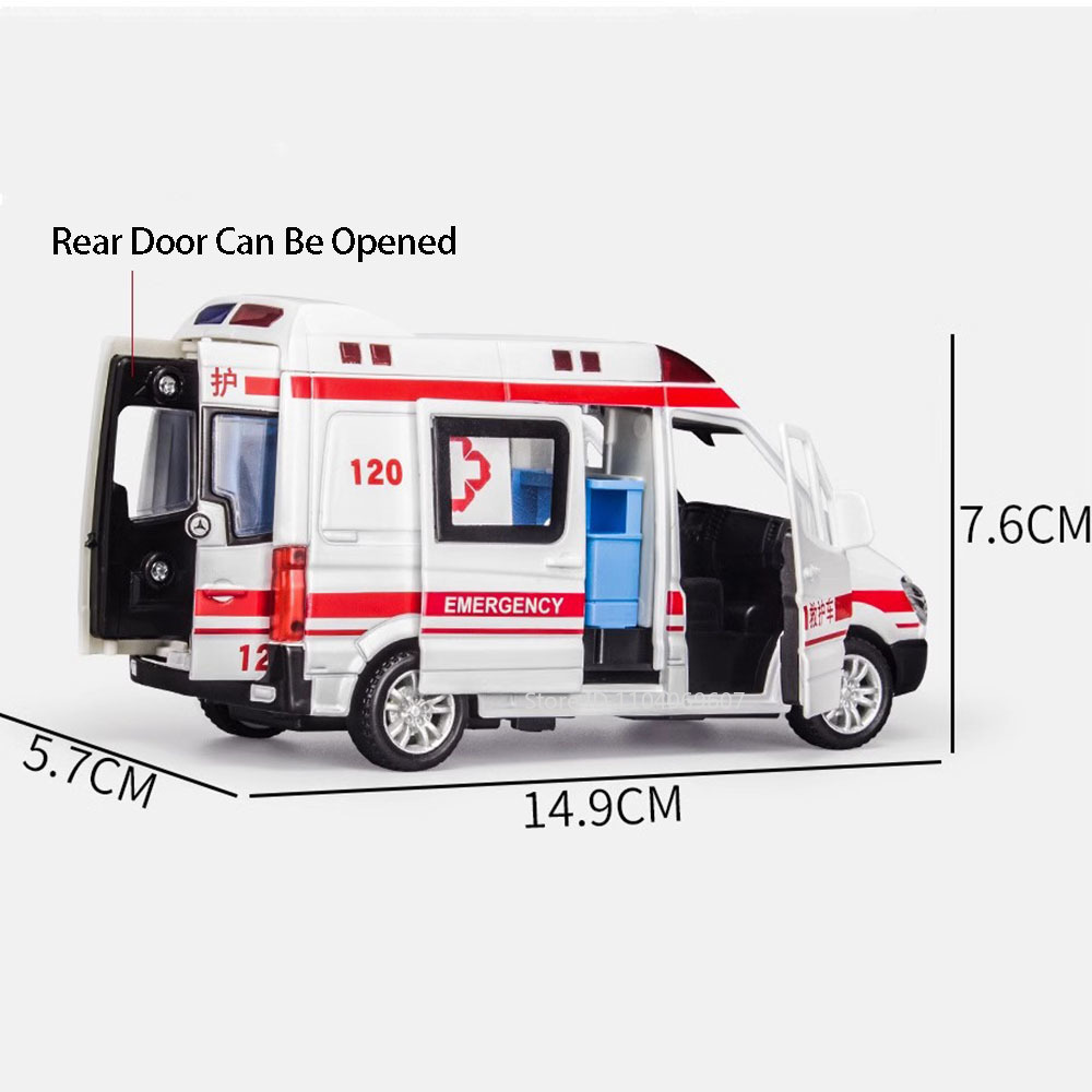 Home Security Police - 1:36 Scale City Ambulance Model Toy