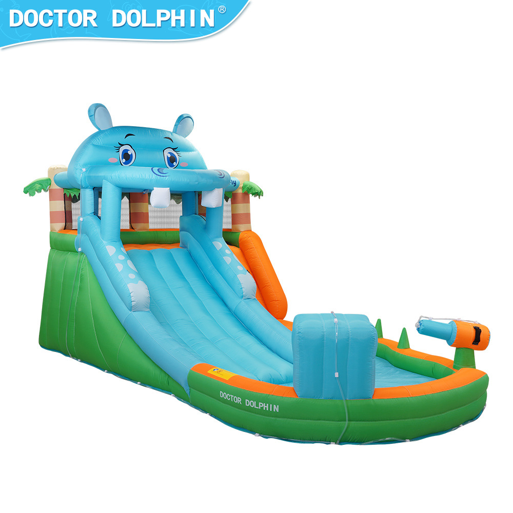 Home Security Gun - Doctor Dolphin Inflatable Water Slide With
