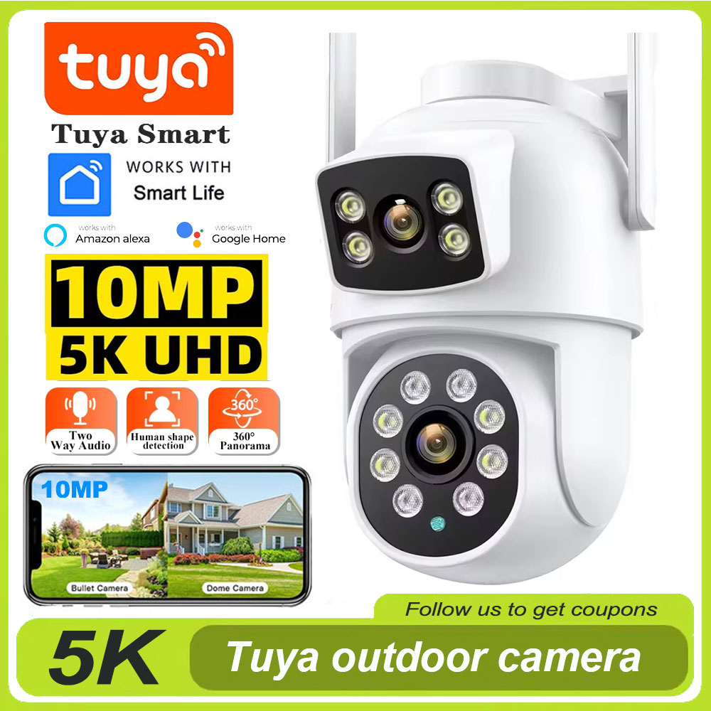 Ip Camera Outdoor 4K - Tuya 4K 8MP Wifi Camera PTZ
