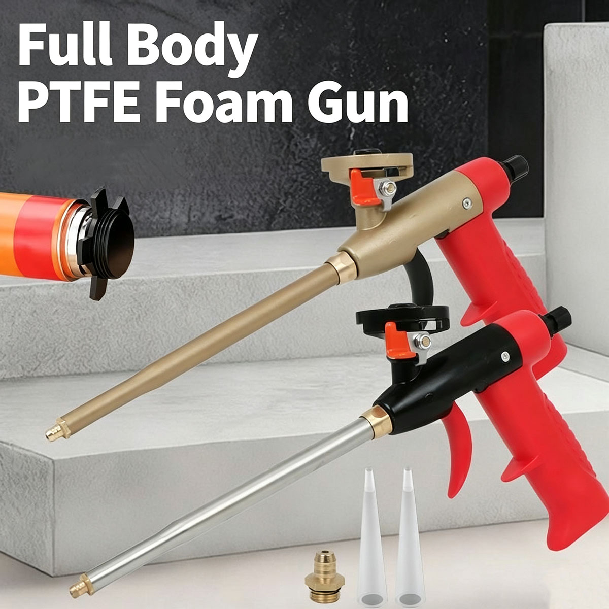 Home Security Gun - Foam Spray Gun Full Metal Detachable