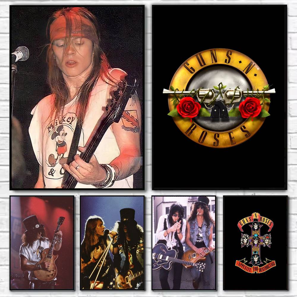 Home Security Gun - GNR band Guns N Roses Poster