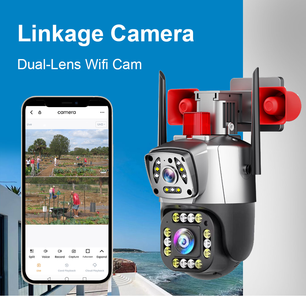 4MP UHD  Yoosee APP Siren Alar - огляд і ціна Home Security Land