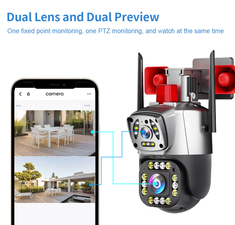 4MP UHD  Yoosee APP Siren Alar - огляд і ціна Home Security Land