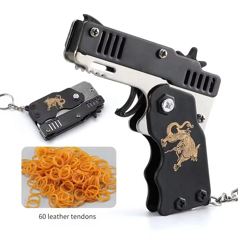 Mini Rubber Band Gun Keychain  - огляд і ціна Home Security Gun