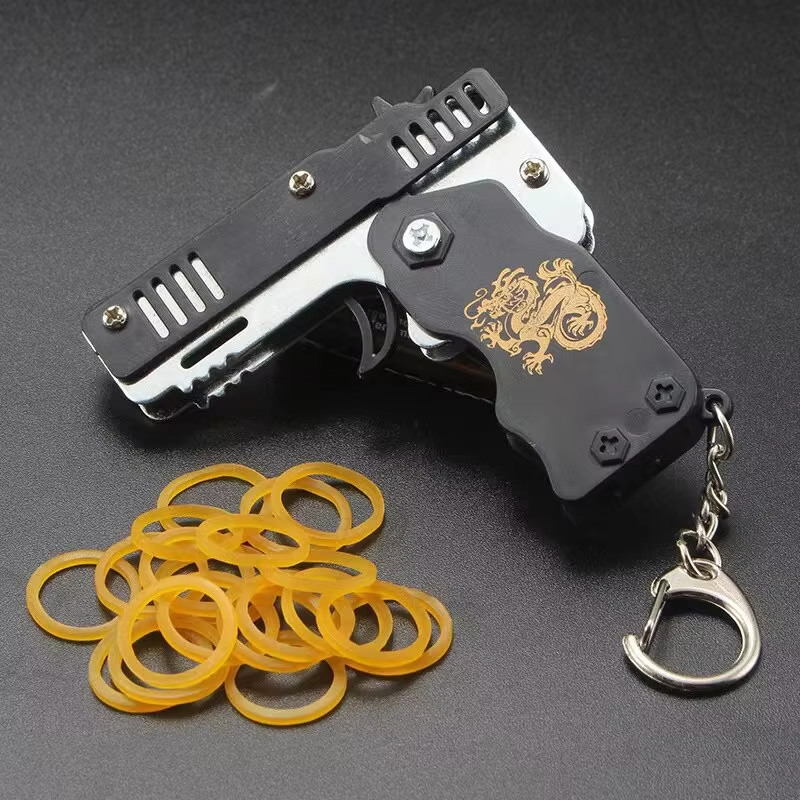 Mini Rubber Band Gun Keychain  - огляд і ціна Home Security Gun
