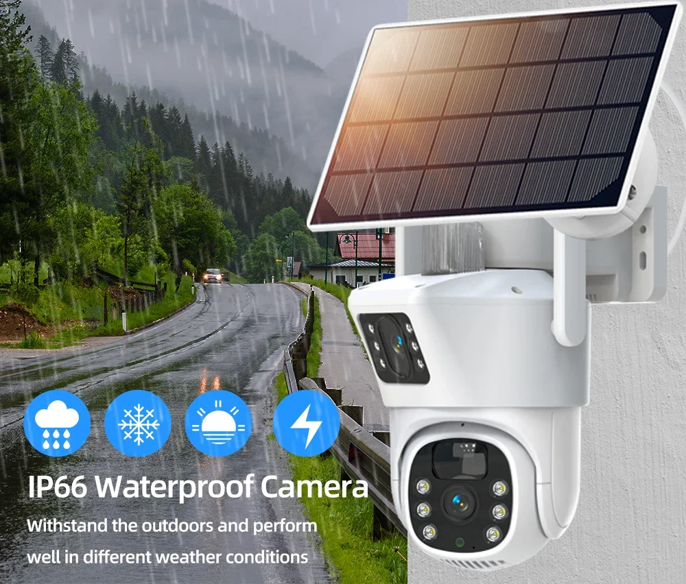 4K 8MP Dual Lens Wifi Solar CC - огляд і ціна Home Security Nvr