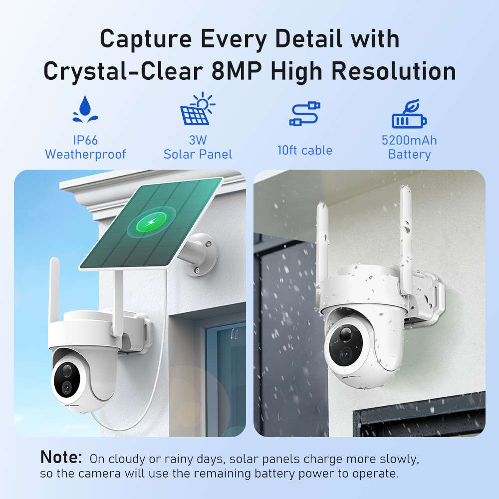 8MP 4K Solar Camera System 4-C - огляд і ціна Home Security And Camera Systems