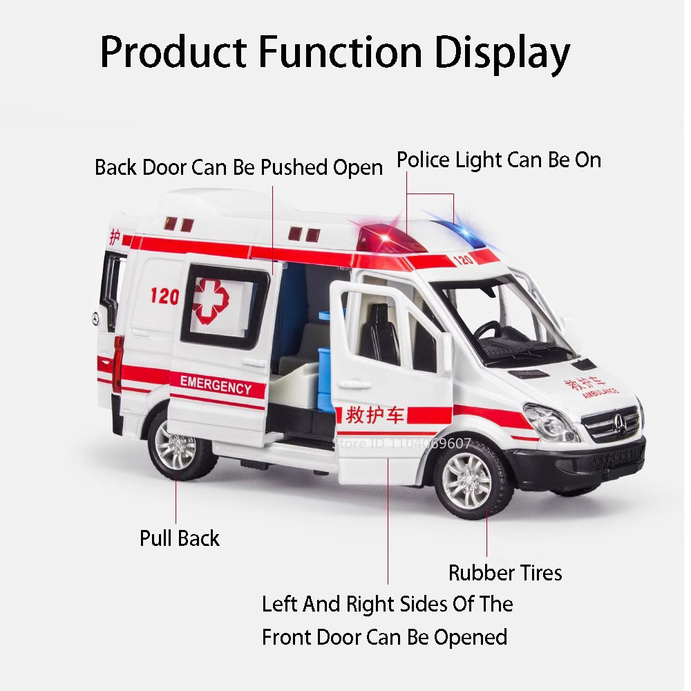 1:36 Scale City Ambulance Mode - огляд і ціна Home Security Police