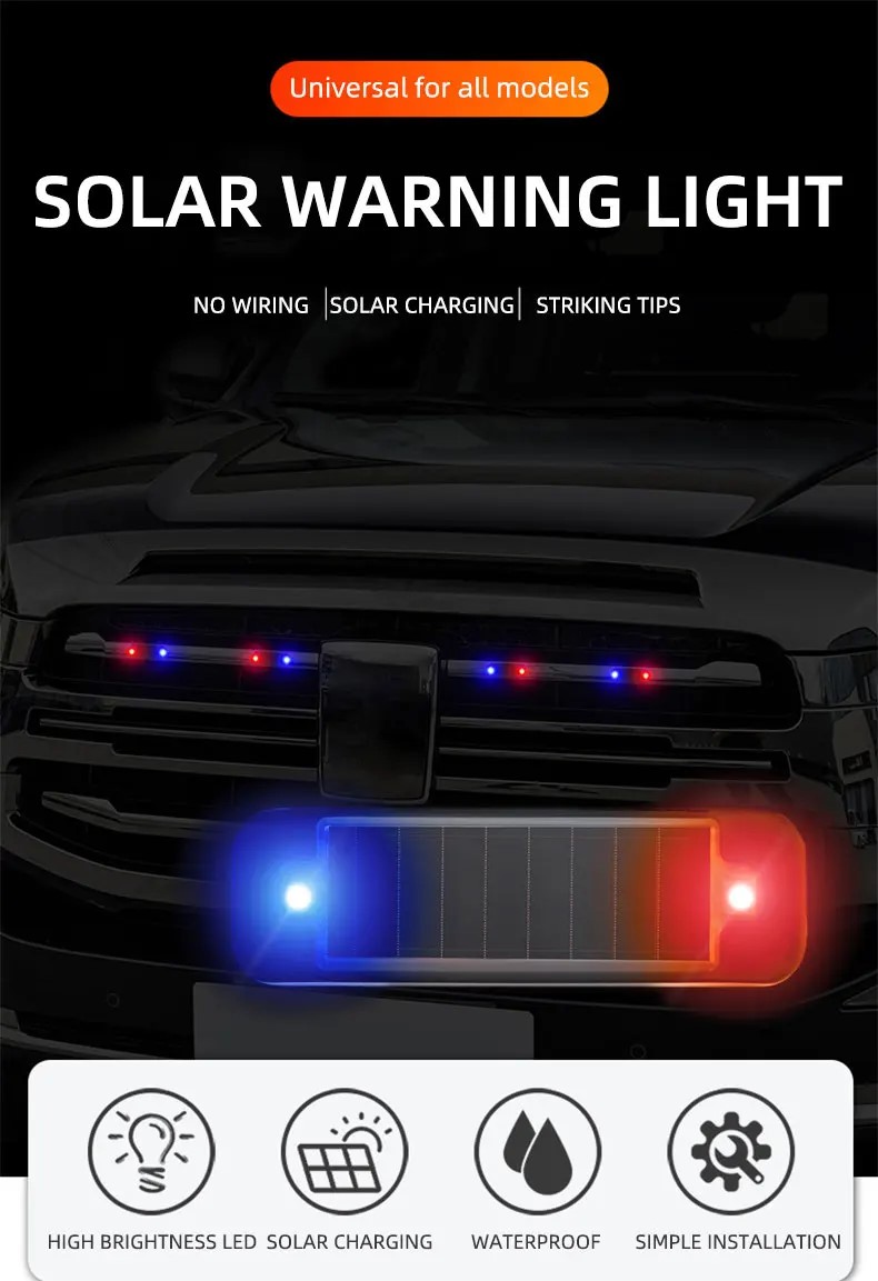 Mini LED Solar Power Car Warni - огляд і ціна Solar Security Light