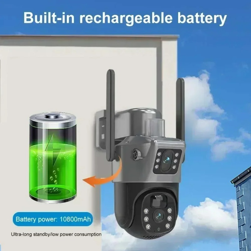 Solar Powered 4K 8MP Surveilla - огляд і ціна Ip Camera Outdoor 4K