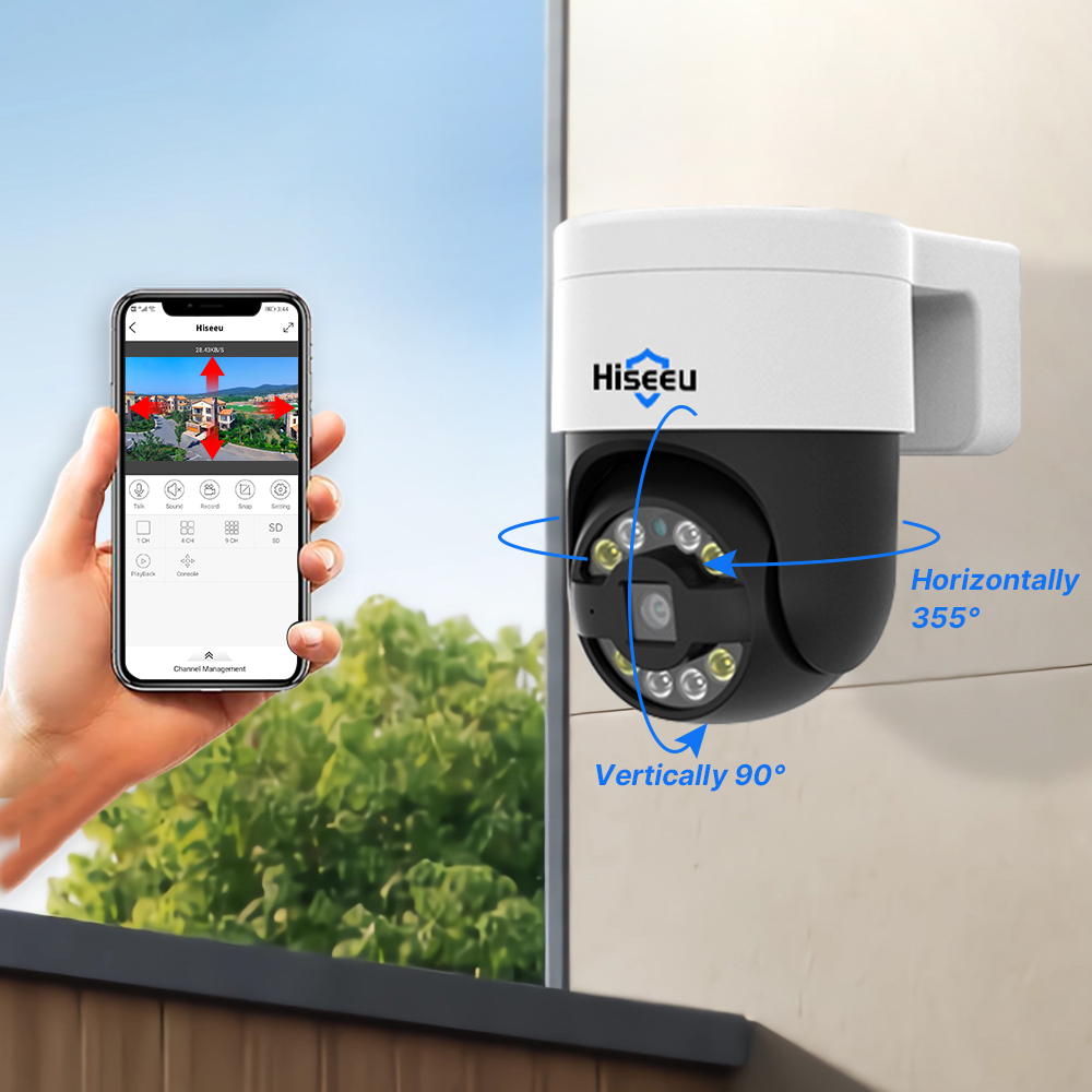 Hiseeu 5MP 4K 8MP POE PTZ IP C - огляд і ціна Ip Camera Outdoor 4K