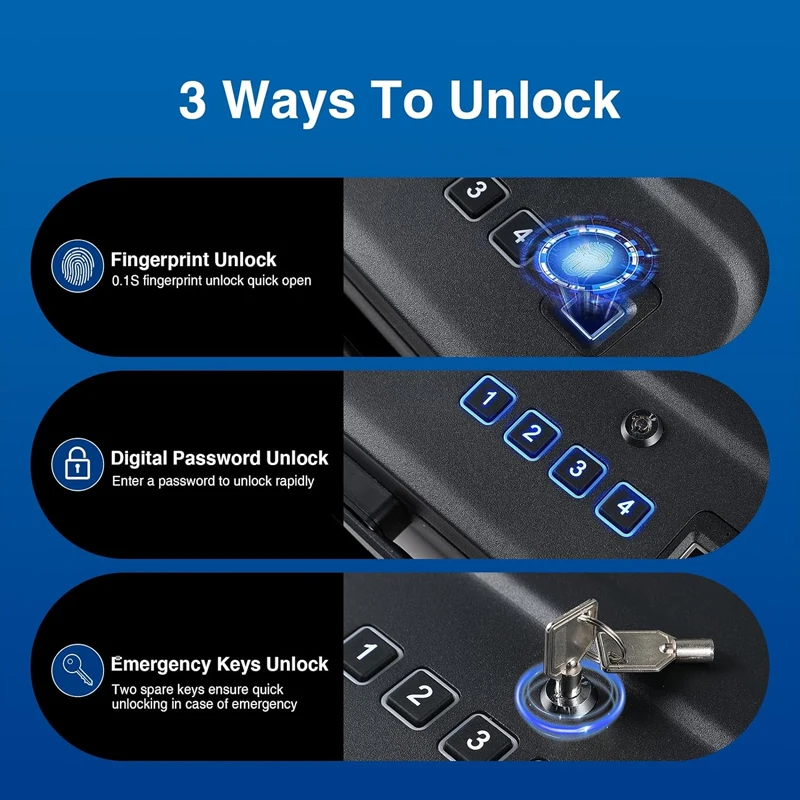 Gun Safe Box Hidden Portable H - огляд і ціна Home Security Gun