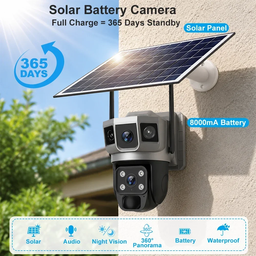 V380 4K 3 Screens 4G Camera So - огляд і ціна Home Security Installation