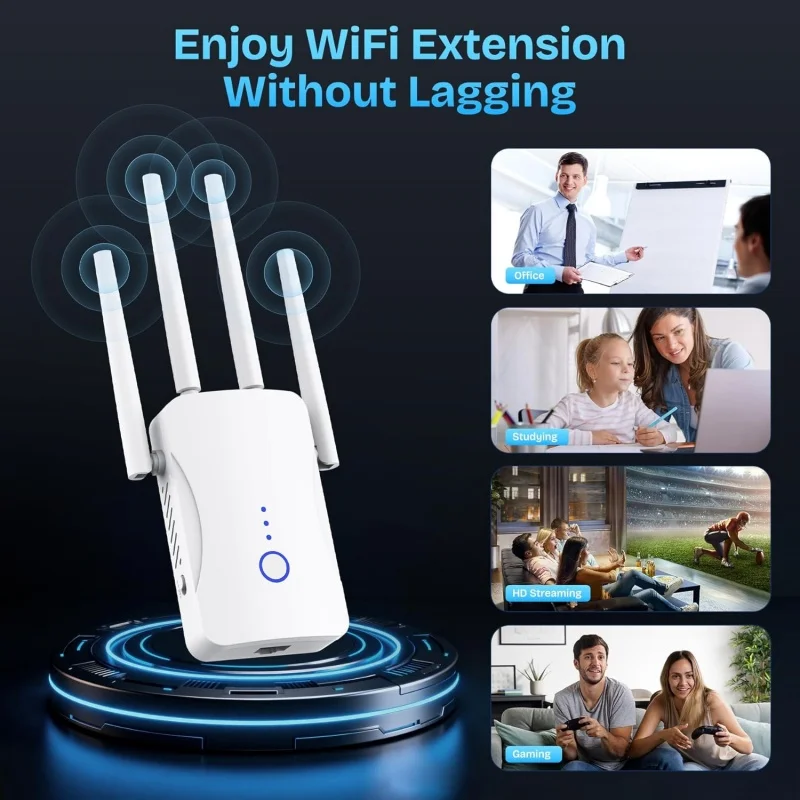 1200Mbps Dual Band WiFi Repeat - огляд і ціна Home Security No Wifi