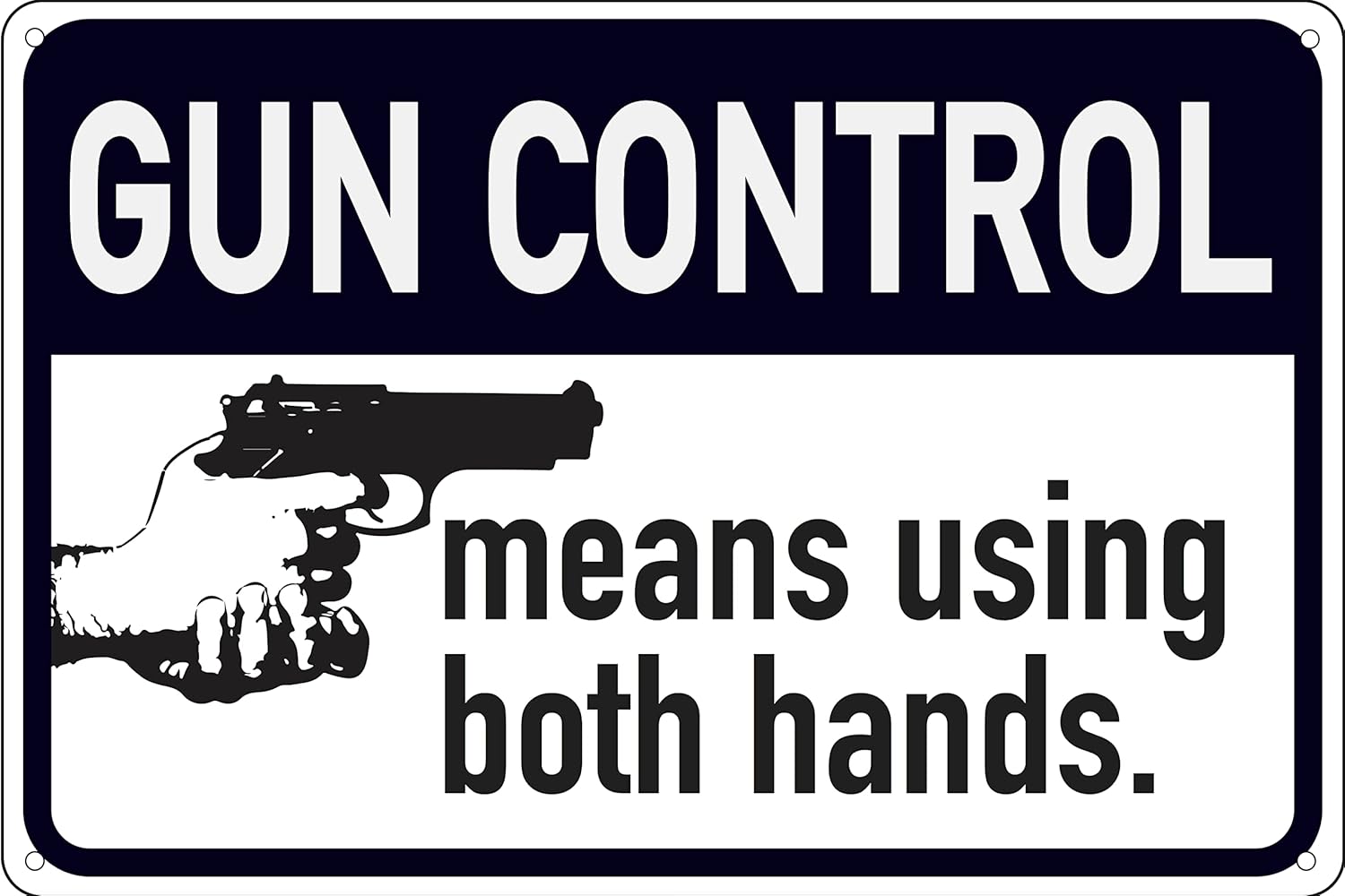 Gun Control Means Using Both H - огляд і ціна Home Security Gun