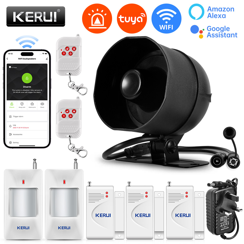 KERUI 120db Siren Alarm System - огляд і ціна Home Security No Wifi
