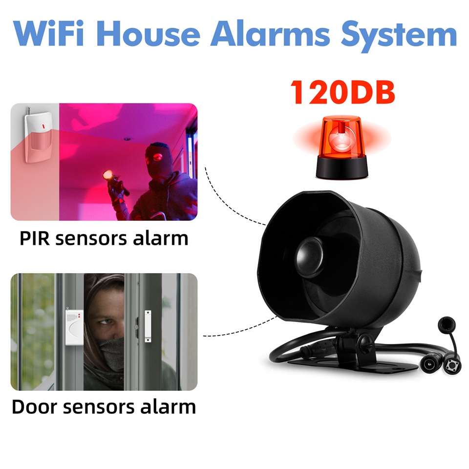 KERUI 120db Siren Alarm System - огляд і ціна Home Security No Wifi