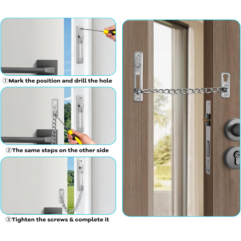 Stainless Steel Door Chain Loc - огляд і ціна Door Chain Guard