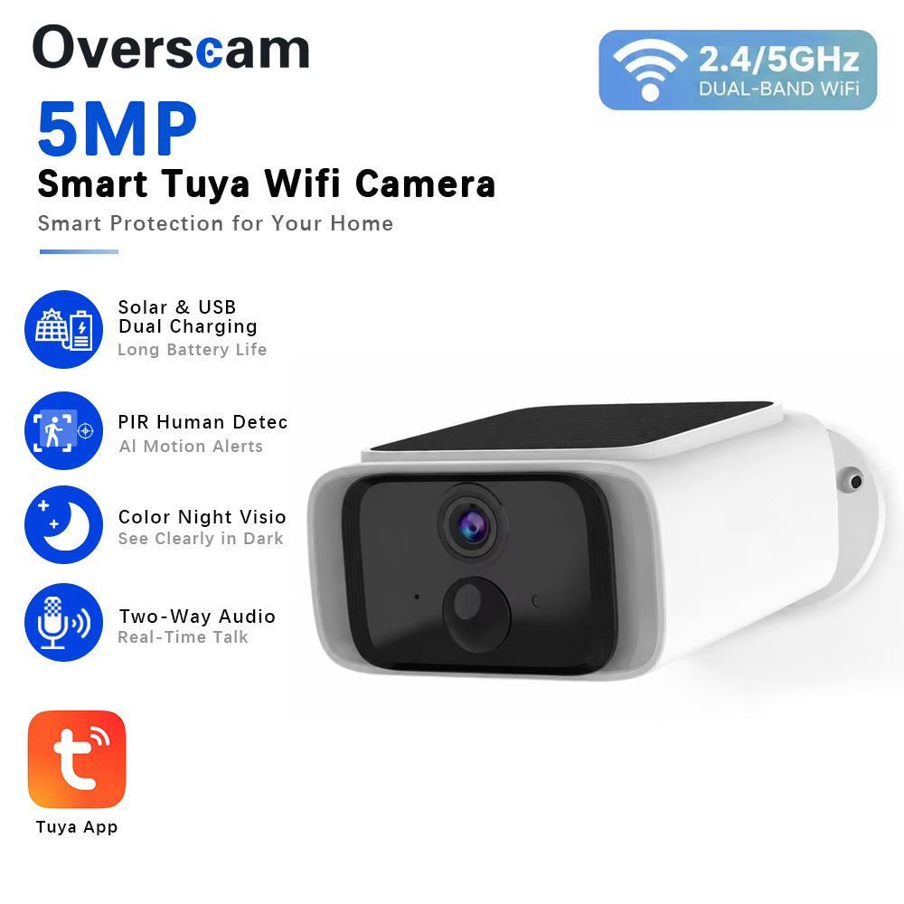 Tuya 5MP Solar Security Camera - огляд і ціна Home Security No Wifi