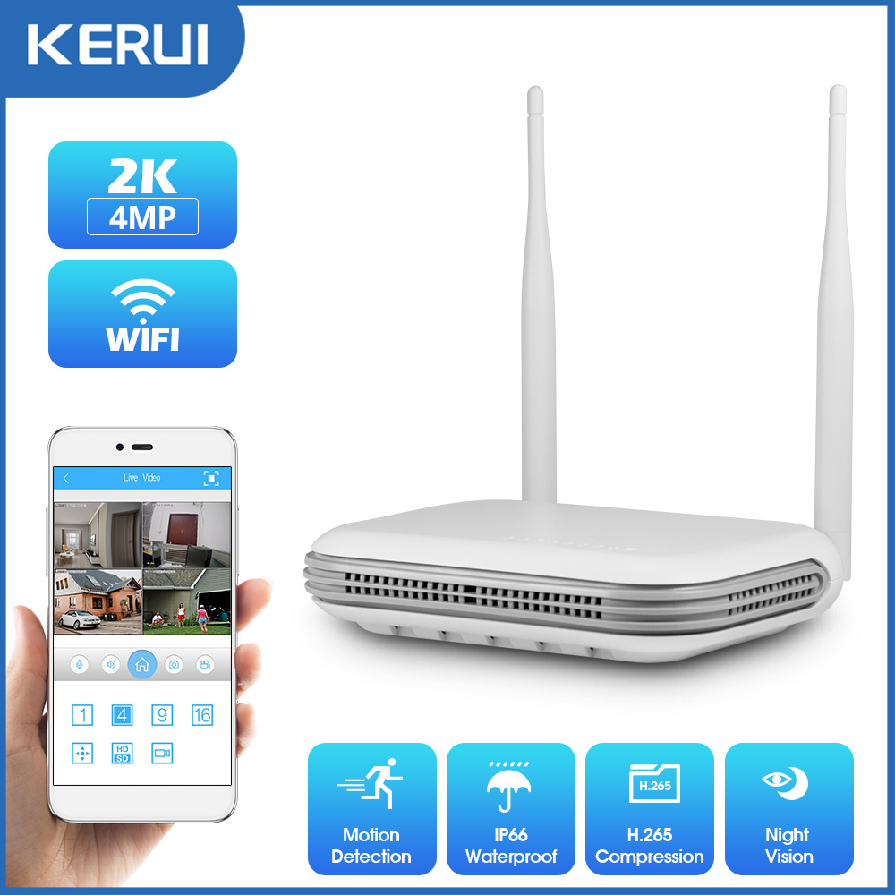 KERUI 2K 4MP Outdoor Full HD S - огляд і ціна Home Security Nvr