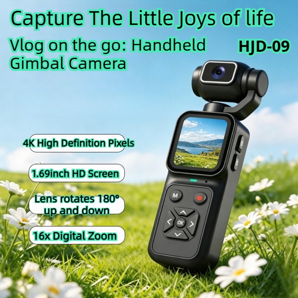 HJD-09 4K Vlogging Camera 180° - огляд і ціна Ip Camera Outdoor 4K
